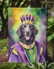 Curly-Coated Retriever King of Mardi Gras Garden Flag Mailbox Flag Decorative Yard Flag Banner Outside Patio Artwork Yard Flower Beds, Garden Size