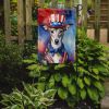 Whippet Patriotic American Garden Flag Mailbox Flag Decorative Yard Flag Banner Outside Patio Artwork Yard Flower Beds, Garden Size, Multicolor