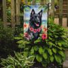 Belgian Sheepdog Luau Garden Flag Mailbox Flag Decorative Yard Flag Banner Outside Patio Artwork Yard Flower Beds, Garden Size, Multicolor