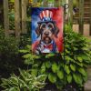 German Wirehaired Pointer Patriotic American Garden Flag Mailbox Flag Decorative Yard Flag Banner Outside Patio Artwork Yard Flower Beds, Garden Size