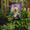 Bull Terrier King of Mardi Gras Garden Flag Mailbox Flag Decorative Yard Flag Banner Outside Patio Artwork Yard Flower Beds, Garden Size, Multicolor