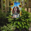 English Springer Spaniel in Sunflowers Garden Flag Mailbox Flag Decorative Yard Flag Banner Outside Patio Artwork Yard Flower Beds, Garden Size
