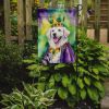 Kuvasz King of Mardi Gras Garden Flag Mailbox Flag Decorative Yard Flag Banner Outside Patio Artwork Yard Flower Beds, Garden Size, Multicolor