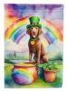 Chesapeake Bay Retriever St Patrick's Day Garden Flag Mailbox Flag Decorative Yard Flag Banner Outside Patio Artwork Yard Flower Beds, Garden Size