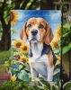 Beagle in Sunflowers Garden Flag Mailbox Flag Decorative Yard Flag Banner Outside Patio Artwork Yard Flower Beds, Garden Size, Multicolor