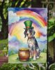 Bluetick Coonhound St Patrick's Day Garden Flag Mailbox Flag Decorative Yard Flag Banner Outside Patio Artwork Yard Flower Beds, Garden Size