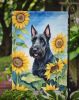 Scottish Terrier in Sunflowers Garden Flag Mailbox Flag Decorative Yard Flag Banner Outside Patio Artwork Yard Flower Beds, Garden Size, Multicolor