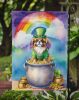 Tibetan Spaniel St Patrick's Day Garden Flag Mailbox Flag Decorative Yard Flag Banner Outside Patio Artwork Yard Flower Beds, Garden Size, Multicolor
