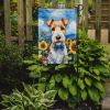 Fox Terrier in Sunflowers Garden Flag Mailbox Flag Decorative Yard Flag Banner Outside Patio Artwork Yard Flower Beds, Garden Size, Multicolor