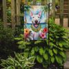 Bull Terrier Luau Garden Flag Mailbox Flag Decorative Yard Flag Banner Outside Patio Artwork Yard Flower Beds, Garden Size, Multicolor