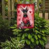 Manchester Terrier My Valentine Garden Flag Mailbox Flag Decorative Yard Flag Banner Outside Patio Artwork Yard Flower Beds, Garden Size, Multicolor