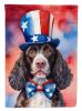 American Water Spaniel Patriotic American Garden Flag Mailbox Flag Decorative Yard Flag Banner Outside Patio Artwork Yard Flower Beds, Garden Size