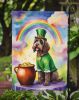 Wirehaired Pointing Griffon St Patrick's Day Garden Flag Mailbox Flag Decorative Yard Flag Banner Outside Patio Artwork Yard Flower Beds, Garden Size
