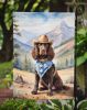American Water Spaniel Cowboy Welcome Garden Flag Mailbox Flag Decorative Yard Flag Banner Outside Patio Artwork Yard Flower Beds, Garden Size