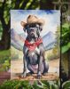 Cane Corso Cowboy Welcome Garden Flag Mailbox Flag Decorative Yard Flag Banner Outside Patio Artwork Yard Flower Beds, Garden Size, Multicolor