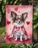Papillon My Valentine Garden Flag Mailbox Flag Decorative Yard Flag Banner Outside Patio Artwork Yard Flower Beds, Garden Size, Multicolor