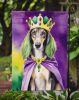 Saluki King of Mardi Gras Garden Flag Mailbox Flag Decorative Yard Flag Banner Outside Patio Artwork Yard Flower Beds, Garden Size, Multicolor