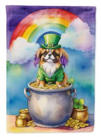 Tibetan Spaniel St Patrick's Day Garden Flag Mailbox Flag Decorative Yard Flag Banner Outside Patio Artwork Yard Flower Beds, Garden Size, Multicolor
