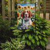 Brittany Spaniel in Sunflowers Garden Flag Mailbox Flag Decorative Yard Flag Banner Outside Patio Artwork Yard Flower Beds, Garden Size, Multicolor
