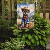 Border Terrier Cowboy Welcome Garden Flag Mailbox Flag Decorative Yard Flag Banner Outside Patio Artwork Yard Flower Beds, Garden Size, Multicolor