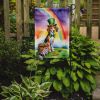 American Foxhound St Patrick's Day Garden Flag Mailbox Flag Decorative Yard Flag Banner Outside Patio Artwork Yard Flower Beds, Garden Size