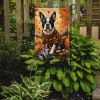 Boston Terrier Fall Garden Flag Mailbox Flag Decorative Yard Flag Banner Outside Patio Artwork Yard Flower Beds, Garden Size, Multicolor