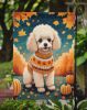 Poodle Fall Garden Flag Mailbox Flag Decorative Yard Flag Banner Outside Patio Artwork Yard Flower Beds, Garden Size, Multicolor