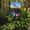 All American Newfoundland Garden Flag Mailbox Flag Decorative Yard Flag Banner Outside Patio Artwork Yard Flower Beds, Garden Size, Multicolor