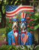 All American Scottish Deerhound Garden Flag Mailbox Flag Decorative Yard Flag Banner Outside Patio Artwork Yard Flower Beds, Garden Size, Multicolor