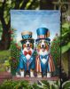 All American Australian Shepherd Garden Flag Mailbox Flag Decorative Yard Flag Banner Outside Patio Artwork Yard Flower Beds, Garden Size, Multicolor