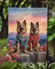 Belgian Tervuren Two Hearts Garden Flag Mailbox Flag Decorative Yard Flag Banner Outside Patio Artwork Yard Flower Beds, Garden Size, Multicolor