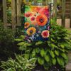 Gerbera Daisies in Color Garden Flag Mailbox Flag Decorative Yard Flag Banner Outside Patio Artwork Yard Flower Beds, Garden Size, Multicolor