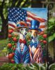 All American Italian Greyhound Garden Flag Mailbox Flag Decorative Yard Flag Banner Outside Patio Artwork Yard Flower Beds, Garden Size, Multicolor
