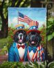 All American Newfoundland Garden Flag Mailbox Flag Decorative Yard Flag Banner Outside Patio Artwork Yard Flower Beds, Garden Size, Multicolor