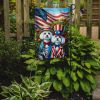 All American Maltese Garden Flag Mailbox Flag Decorative Yard Flag Banner Outside Patio Artwork Yard Flower Beds, Garden Size, Multicolor