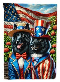 All American Belgian Sheepdog Garden Flag Mailbox Flag Decorative Yard Flag Banner Outside Patio Artwork Yard Flower Beds, Garden Size, Multicolor