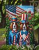 All American Welsh Springer Spaniel Garden Flag Mailbox Flag Decorative Yard Flag Banner Outside Patio Artwork Yard Flower Beds, Garden Size