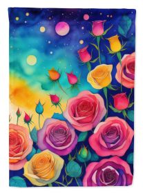 Roses in Color Garden Flag Mailbox Flag Decorative Yard Flag Banner Outside Patio Artwork Yard Flower Beds, Garden Size, Multicolor
