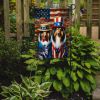All American Collie Garden Flag Mailbox Flag Decorative Yard Flag Banner Outside Patio Artwork Yard Flower Beds, Garden Size, Multicolor