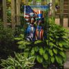 All American German Wirehaired Pointer Garden Flag Mailbox Flag Decorative Yard Flag Banner Outside Patio Artwork Yard Flower Beds, Garden Size