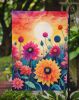 Dahlias in Color Garden Flag Mailbox Flag Decorative Yard Flag Banner Outside Patio Artwork Yard Flower Beds, Garden Size, Multicolor