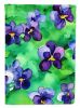 Wisconsin Wood Violets in Watercolor Garden Flag Mailbox Flag Decorative Yard Flag Banner Outside Patio Artwork Yard Flower Beds, Garden Size