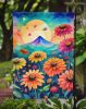 Zinnias in Color Garden Flag Mailbox Flag Decorative Yard Flag Banner Outside Patio Artwork Yard Flower Beds, Garden Size, Multicolor