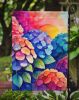 Hydrangeas in Color Garden Flag Mailbox Flag Decorative Yard Flag Banner Outside Patio Artwork Yard Flower Beds, Garden Size, Multicolor