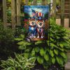 All American Finnish Spitz Garden Flag Mailbox Flag Decorative Yard Flag Banner Outside Patio Artwork Yard Flower Beds, Garden Size, Multicolor
