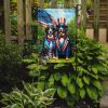 All American Bernese Mountain Dog Garden Flag Mailbox Flag Decorative Yard Flag Banner Outside Patio Artwork Yard Flower Beds, Garden Size, Multicolor