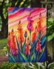 Gladiolus in Color Garden Flag Mailbox Flag Decorative Yard Flag Banner Outside Patio Artwork Yard Flower Beds, Garden Size, Multicolor