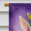Bull Terrier King of Mardi Gras House Flag Large Porch Sleeve Pole Decorative Outside Yard Banner Artwork Wall Hanging, Polyester, House Size