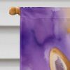 Akita King of Mardi Gras House Flag Large Porch Sleeve Pole Decorative Outside Yard Banner Artwork Wall Hanging, Polyester, House Size, Multicolor