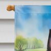 Belgian Sheepdog Easter Egg Hunt House Flag Large Porch Sleeve Pole Decorative Outside Yard Banner Artwork Wall Hanging, Polyester, House Size